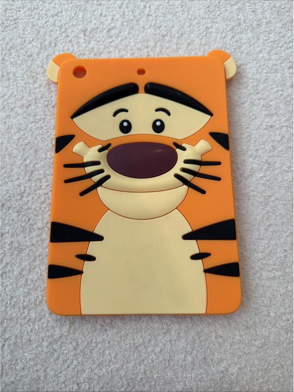 Tigger Silicone Tablet Case 3D Cartoon Protective Cover Orange
